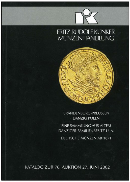 Okładka katalogu 76 aukcji Kuenker