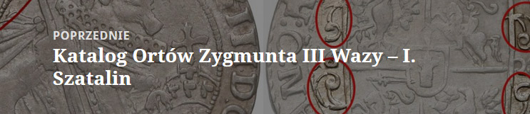 Katalog Ortów Zygmunta III Wazy Igor Szatalin